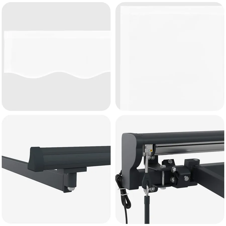 Auvent rétractable électrique Blanc 2,5 x 2 m - 7