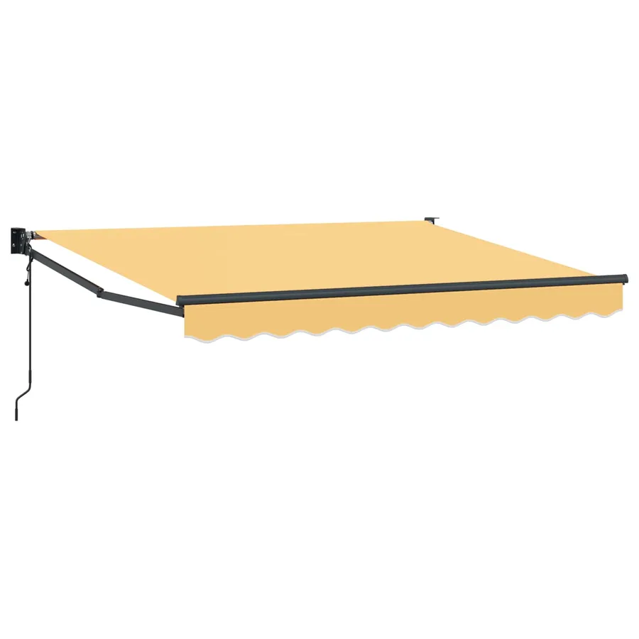 Auvent rétractable Sable 2,5 x 2 m Polyester et métal - 2