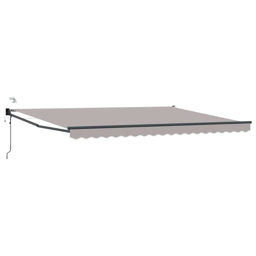 Auvent rétractable électrique Gris clair 4 x 2 m - 2