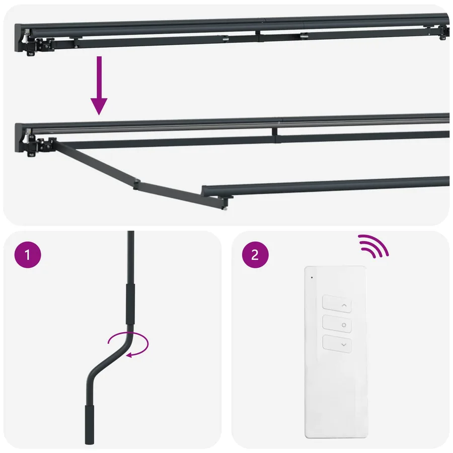 Auvent rétractable électrique 2,5 x 2 m - 9
