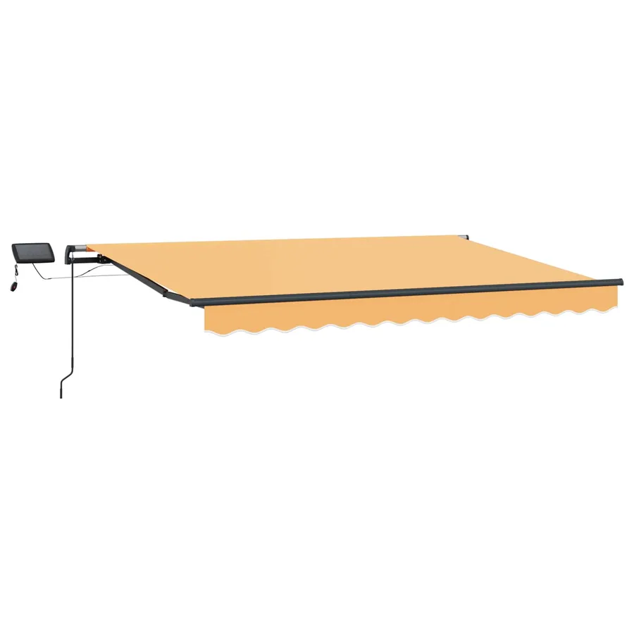 Auvent rétractable Sable 500 × 350 cm Tissu et Aluminium - 2