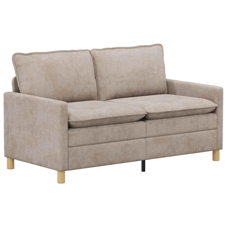 Canapé Beige 156 x 81 x 87,5 cm Polyester - 2