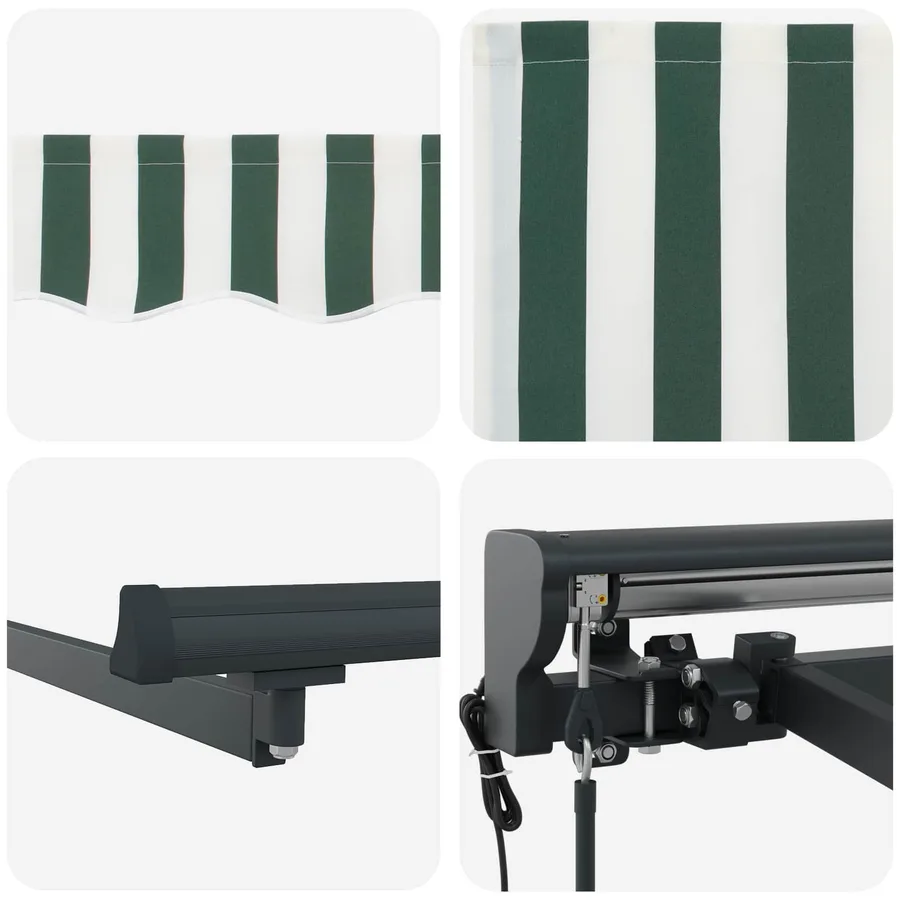 Auvent rétractable électrique 4,5 × 3,5 m - 7