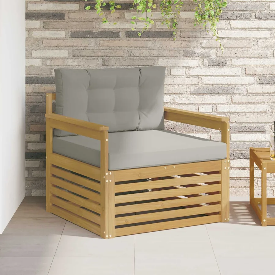 Canapé d’extérieur Polyester Blanc