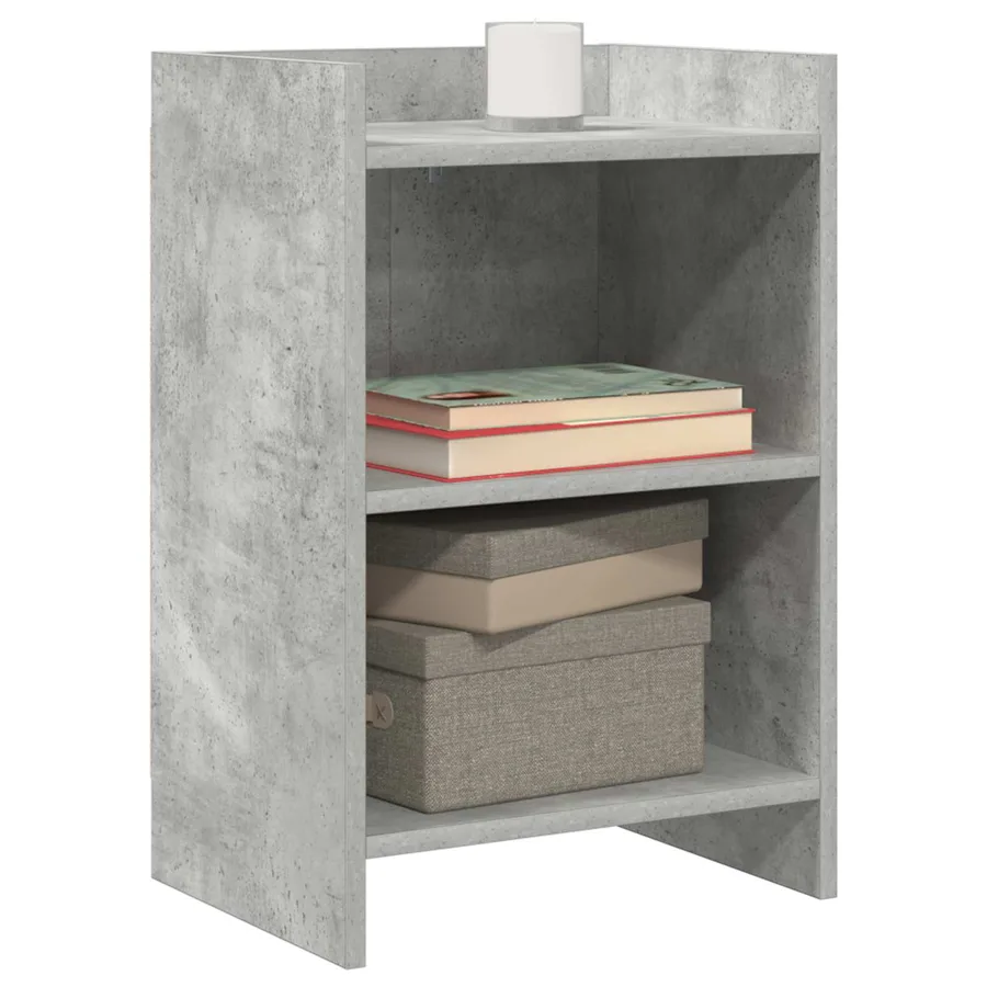 Tables de chevet 2 pcs Gris béton 40 x 30 x 60 cm - 2