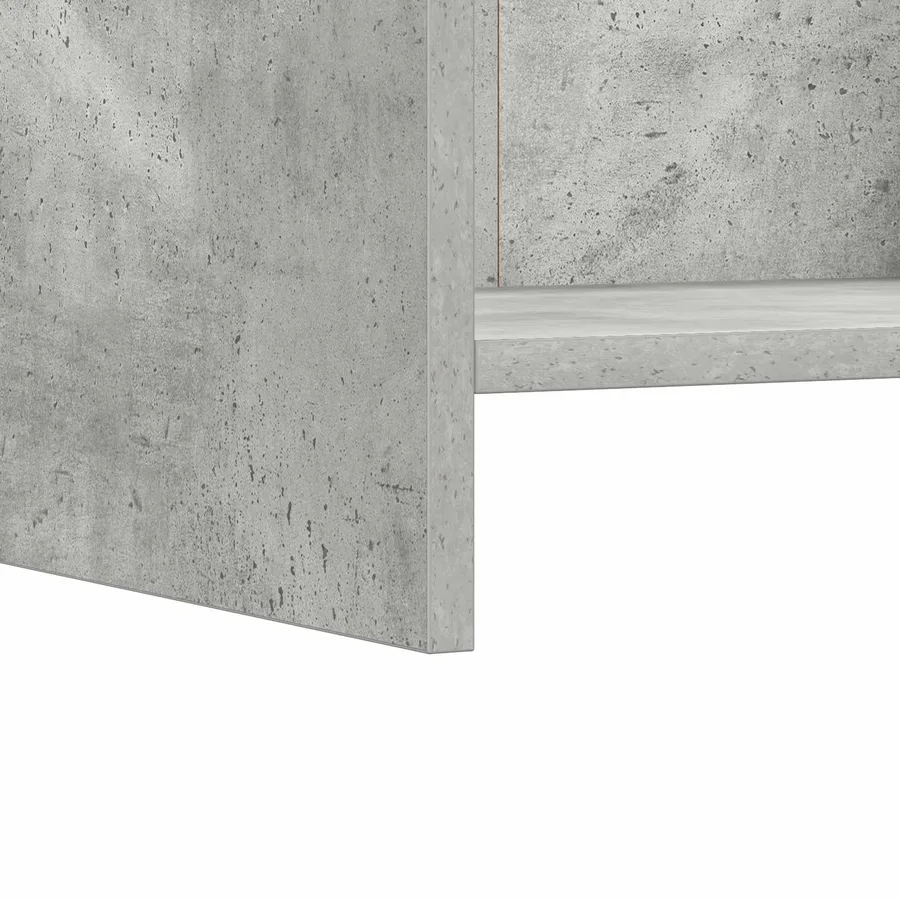 Tables de chevet 2 pcs Gris béton 40 x 30 x 60 cm - 4