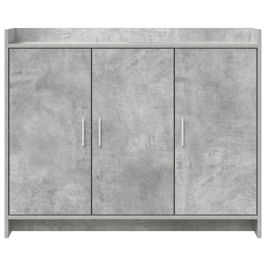 Buffet Gris béton 98,5 x 33 x 80 cm Bois d'ingénierie - 5