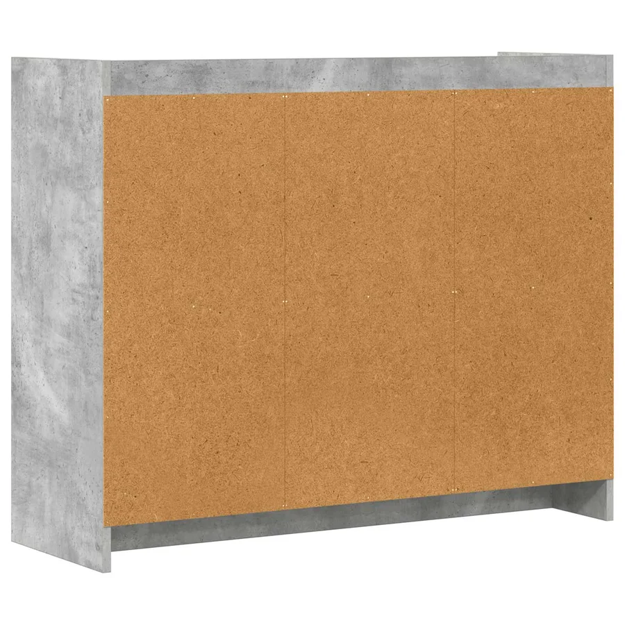 Buffet Gris béton 98,5 x 33 x 80 cm Bois d'ingénierie - 7