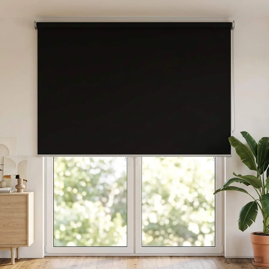 Store roulant extérieur protection UV Noir 165 x 230 cm (L x H) - 3