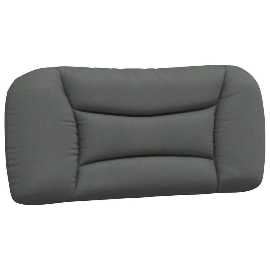 Coussin de tête de lit Hvar gris foncé 90 cm tissu - 2