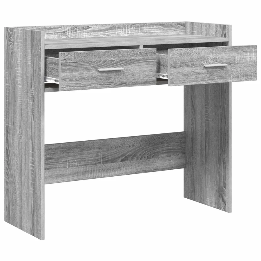 Table console Sonoma gris 90 x 35 x 80 cm Bois d'ingénierie - 4