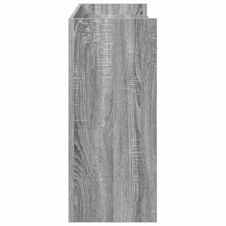 Table console Sonoma gris 90 x 35 x 80 cm Bois d'ingénierie - 6