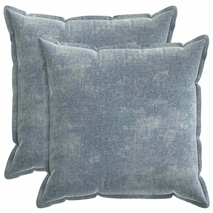 Housse de coussin 2 pcs HOUTEN Bleu clair 80 x 80 cm