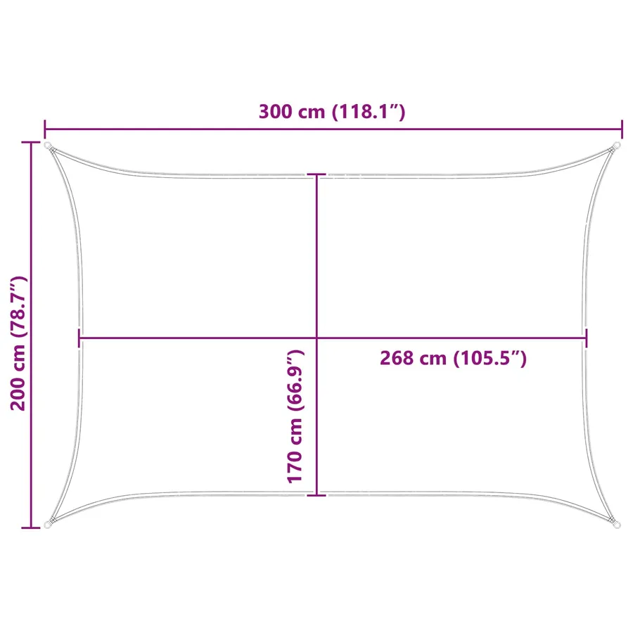 Voile d'ombre Oxford enduit de PU - 10