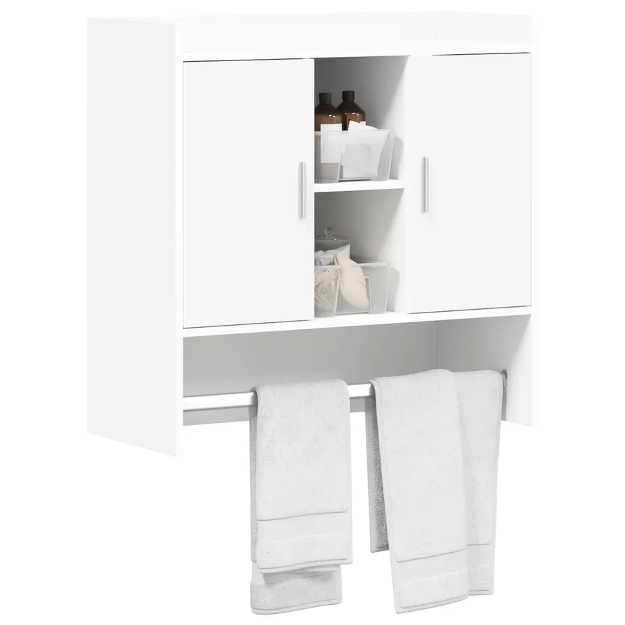 Étagère Murale Montage mural Blanc 80 x 36 x 80 cm - 3