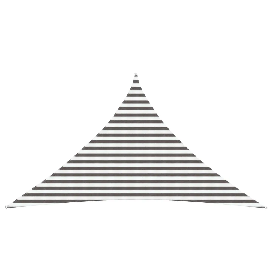 Voile d'ombre Gris clair et blanc 4 x 4 x 5,8 m HDPE