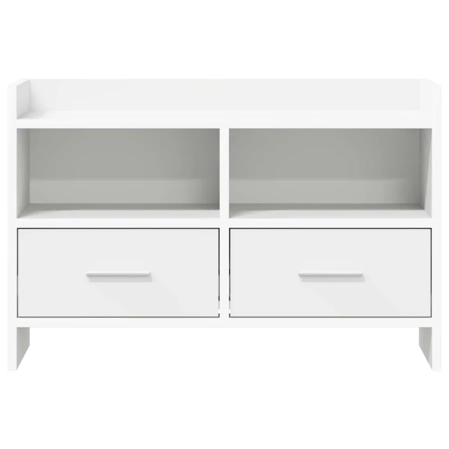 Meuble TV 71,5 x 33 x 47 cm Blanc Bois d'ingénierie - 5