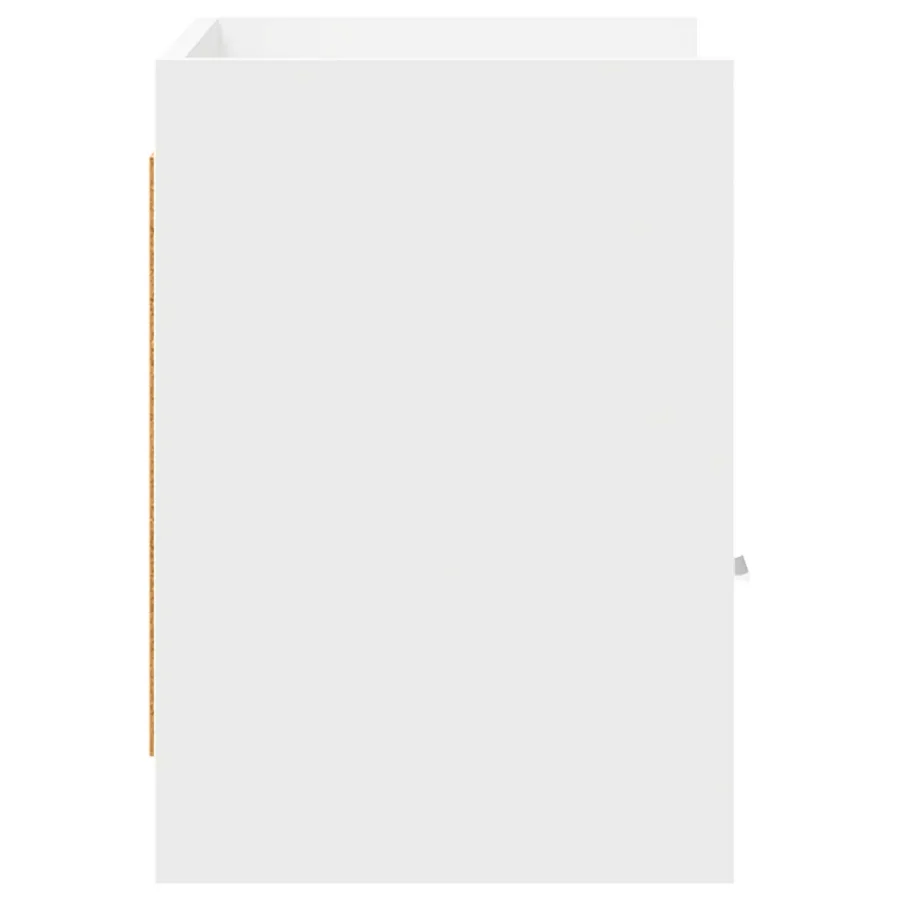 Meuble TV 71,5 x 33 x 47 cm Blanc Bois d'ingénierie - 6