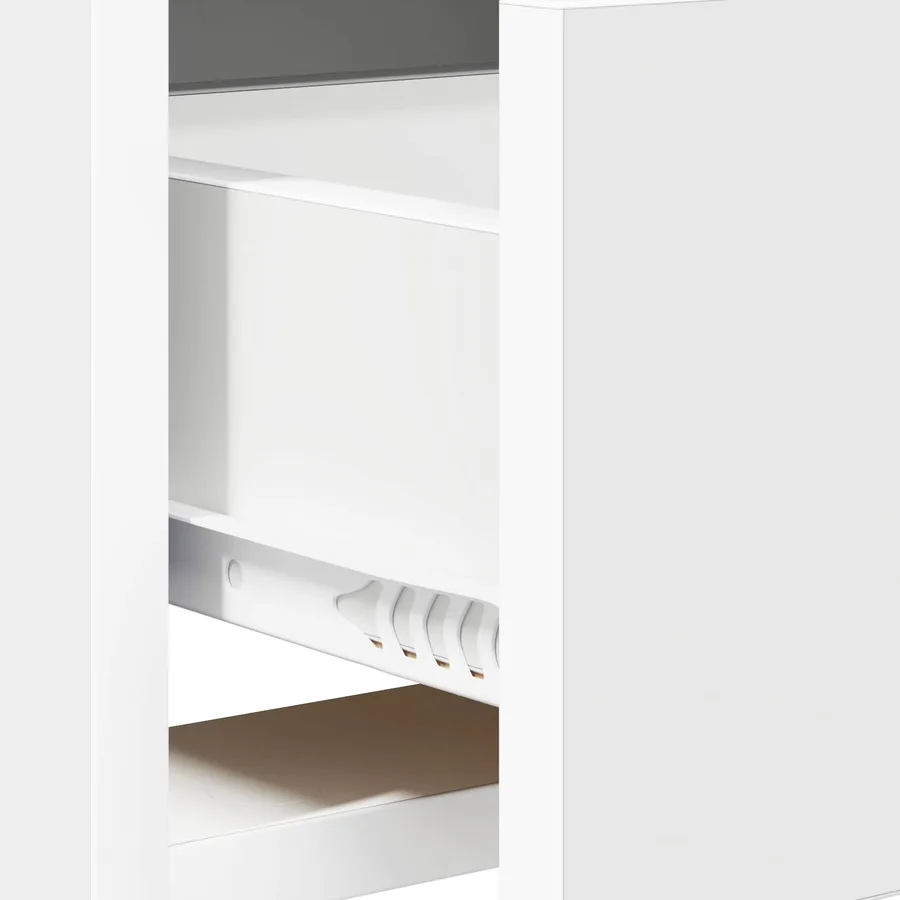 Meuble TV 71,5 x 33 x 47 cm Blanc Bois d'ingénierie - 9