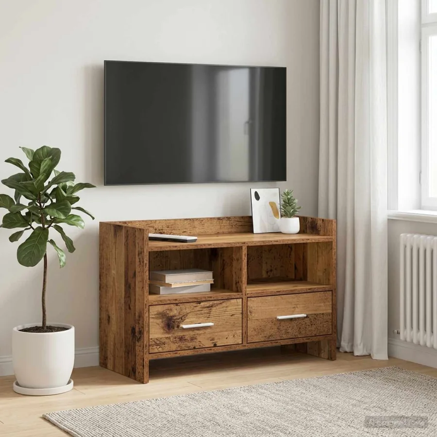 Meuble TV 71,5 x 33 x 47 cm Bois ancien Bois d'ingénierie