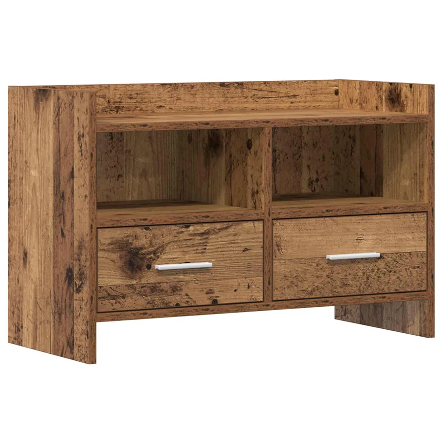 Meuble TV 71,5 x 33 x 47 cm Bois ancien Bois d'ingénierie - 2