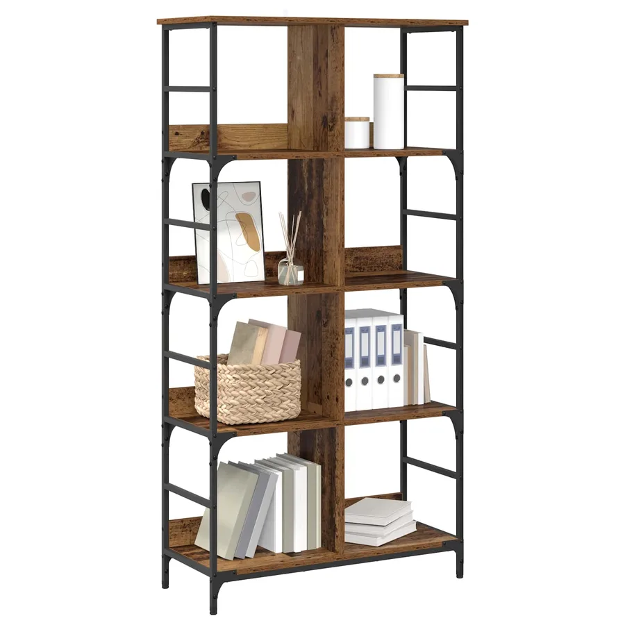 Étagère Bois ancien 78,5 x 33 x 153 cm métal PB - 2