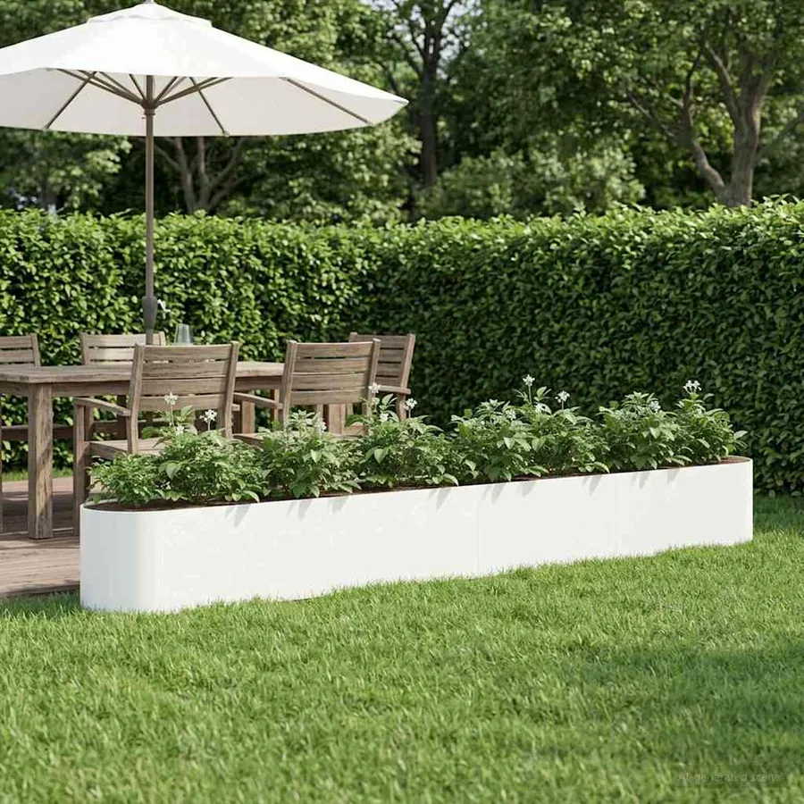Jardin surélevé Blanc 360 x 40 x 40 cm