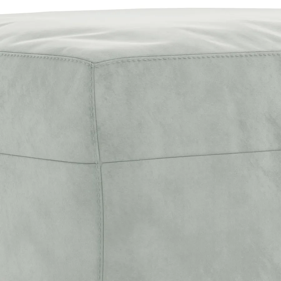 Ensemble de canapés 4 pcs avec coussins Gris clair Velours - 8