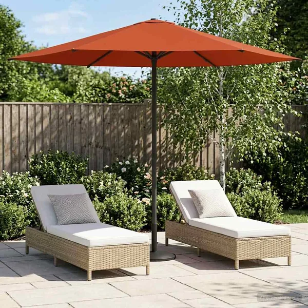 Parasol de jardin 230 x 230 cm Polyester Rectangulaire