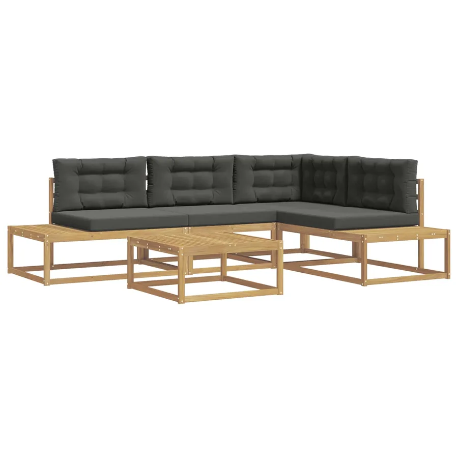 Ensemble de canapés d'extérieur Blanc 79 x 79 x 37 cm Polyester - 2