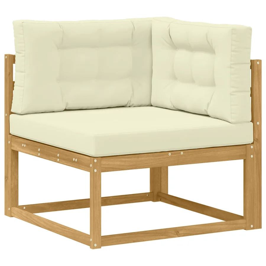 Ensemble de canapés d'extérieur Blanc 79 x 79 x 37 cm Polyester - 5