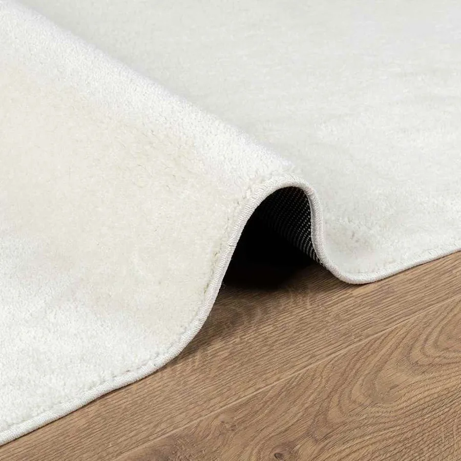 Tapis OVIEDO à poils courts crème 200x200 cm - 6