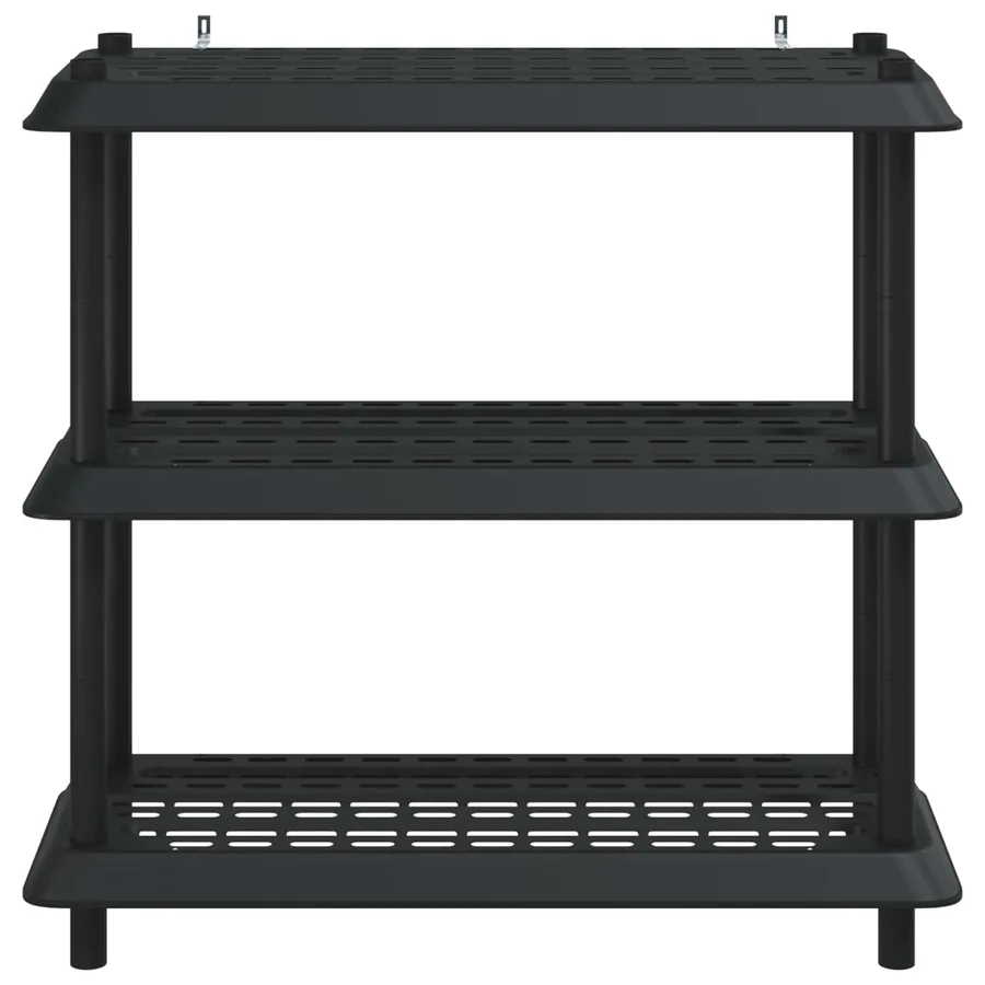 Unité de rangement 3 niveaux 100 x 40 x 96 cm PP Anthracite - 5