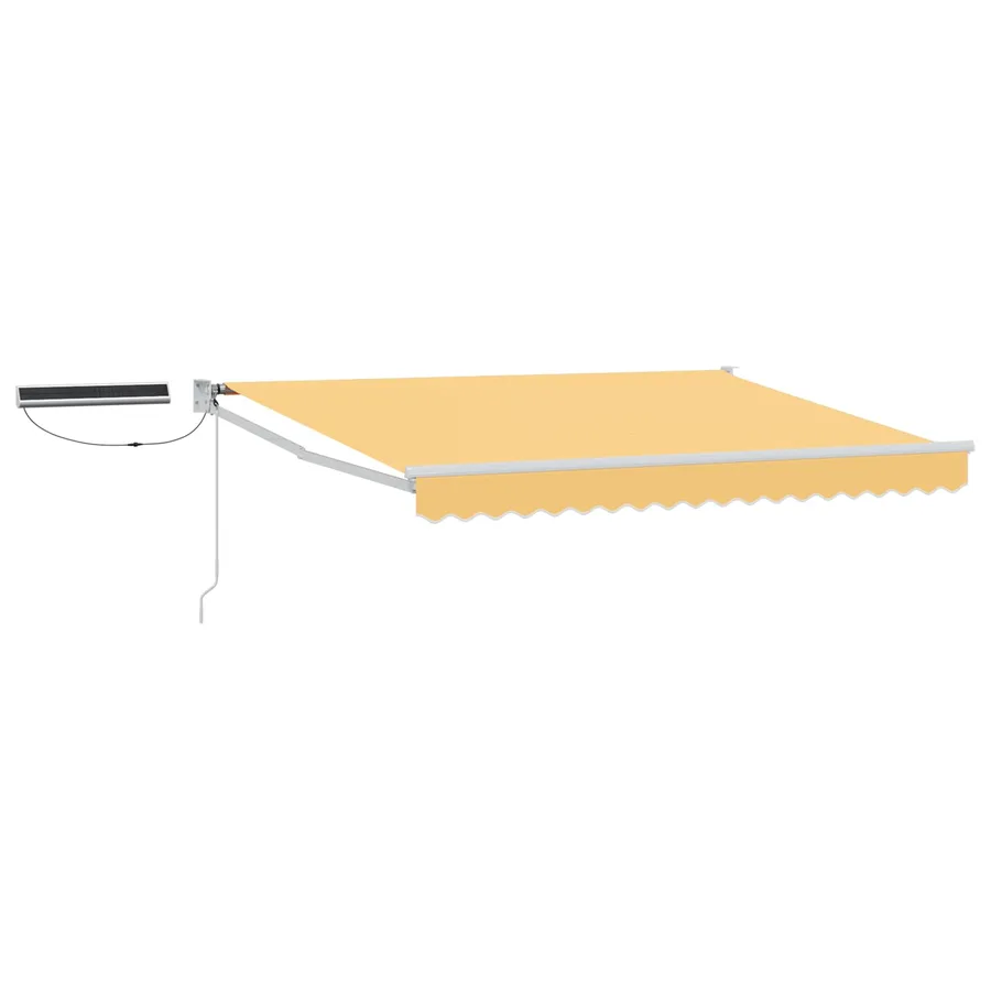 Auvent rétractable électrique Sable 100% Polyester et Aluminium - 2