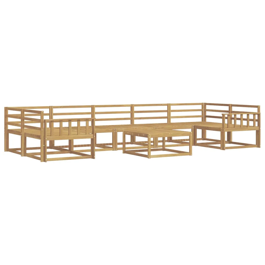 Ensemble de canapés d'extérieur 8 pcs Blanc - 2