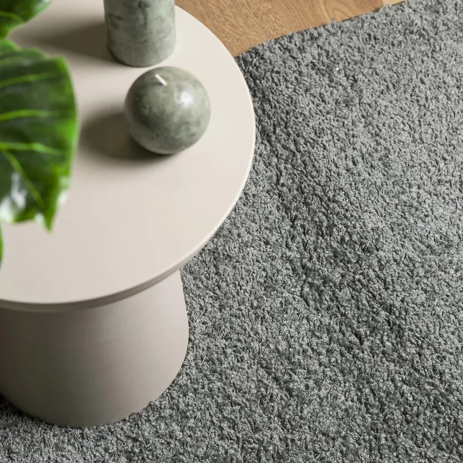 Tapis shaggy PAMPLONA poils longs moderne vert 140x200 cm - 7