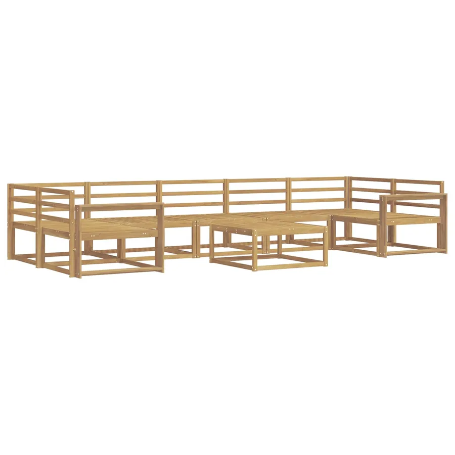 Ensemble de canapés d'extérieur 8 pcs Blanc - 2