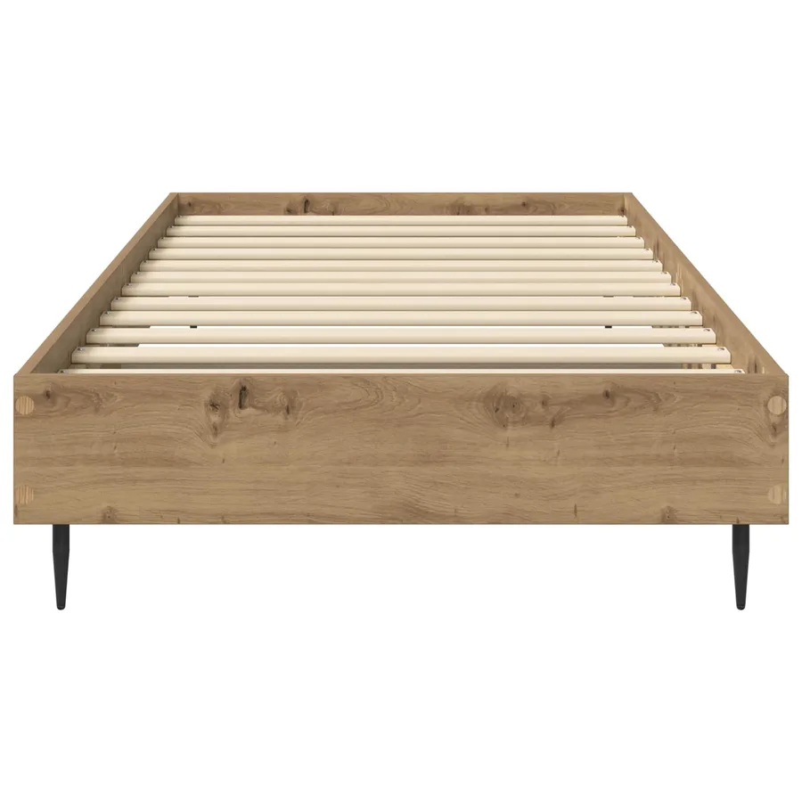 Cadre de lit Chêne artisanal 80 x 200 cm Bois d'ingénierie - 3