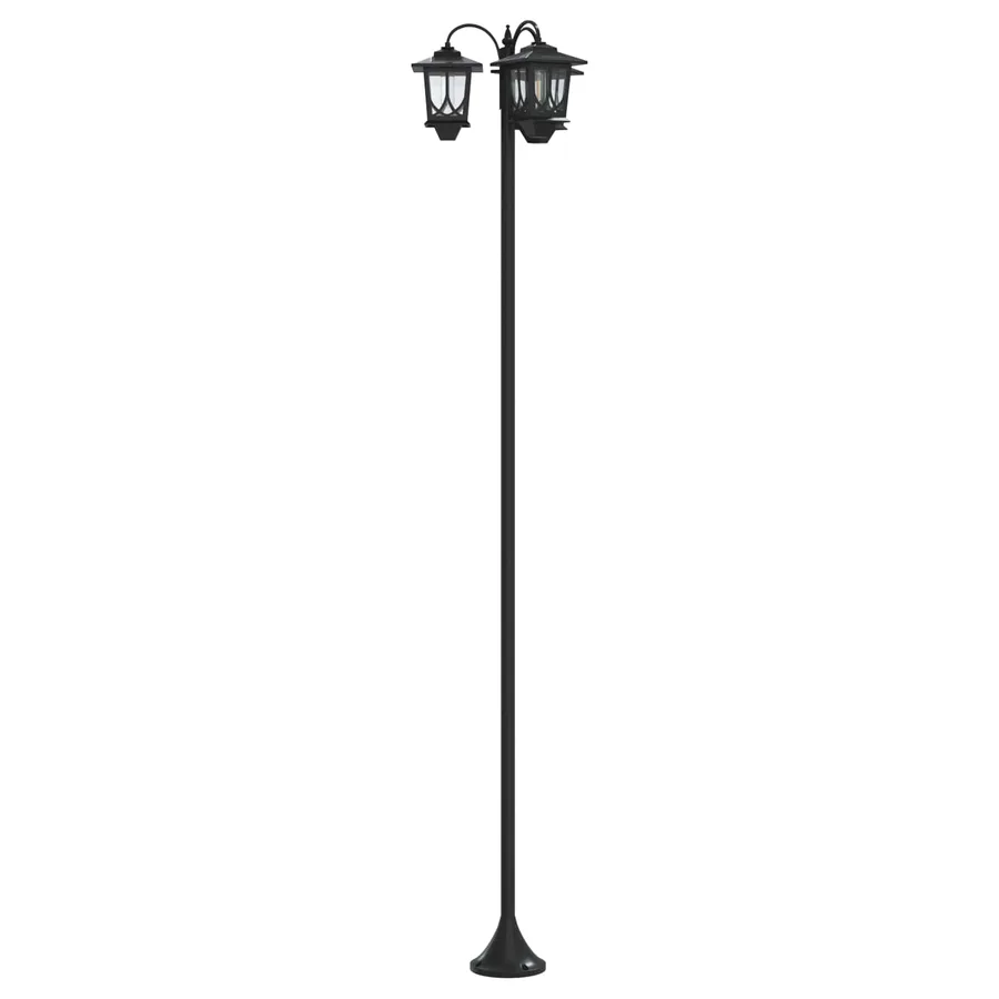 Lampadaire à 3 têtes Noir 16 x 16 x 187 cm Aluminium et ABS - 4