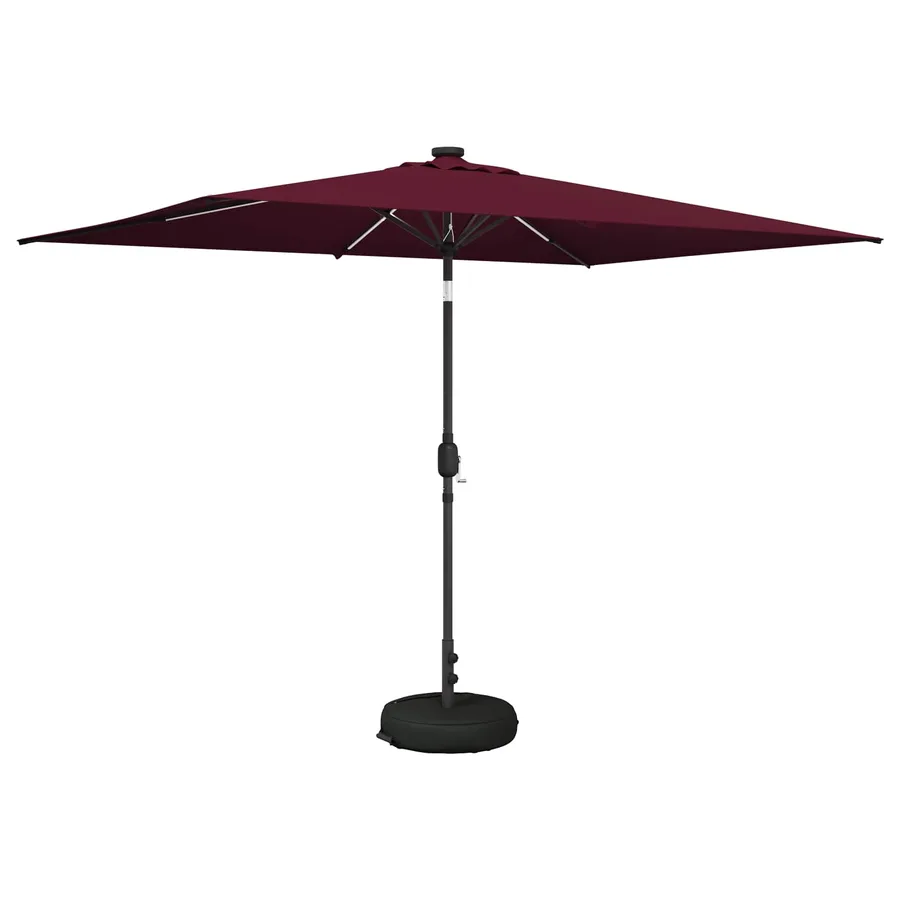 Parasol de jardin avec lumières LED et base 200 x 300 cm - 2