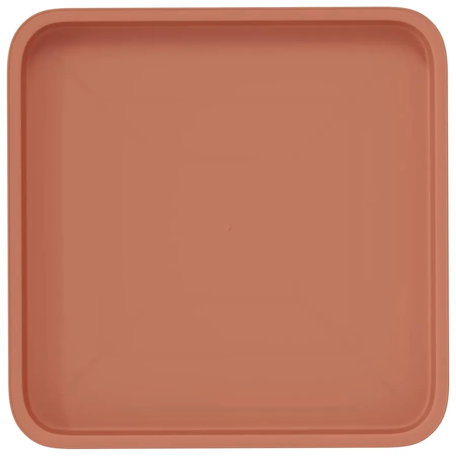 Plateau carré à fleurs 6 pcs Rouge brique 36 x 36 x 2.5 cm - 7