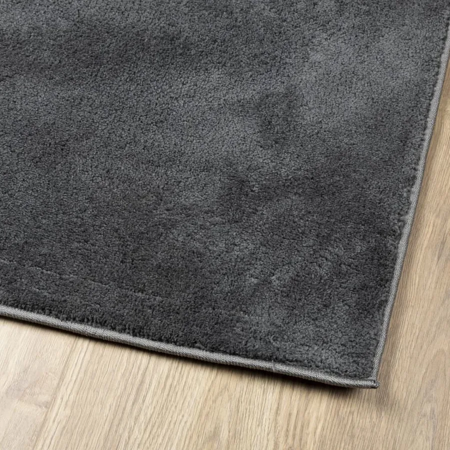 Tapis OVIEDO à poils courts anthracite 200x200 cm - 4
