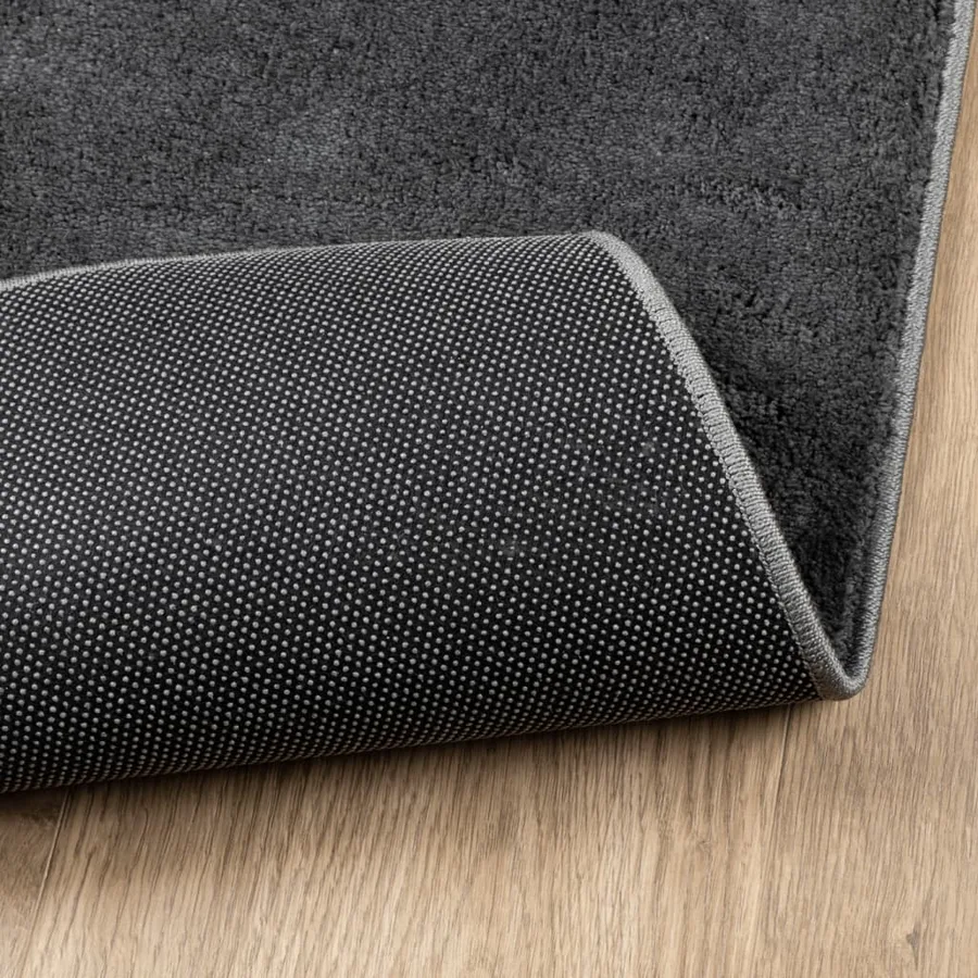 Tapis OVIEDO à poils courts anthracite 200x200 cm - 5