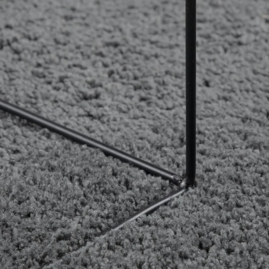 Tapis OVIEDO à poils courts anthracite 200x200 cm - 8