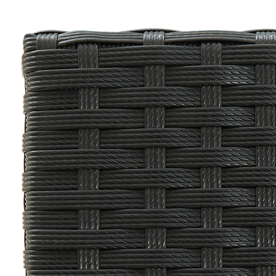 Ensemble de bar de jardin 5 pcs noir résine tressée - 7