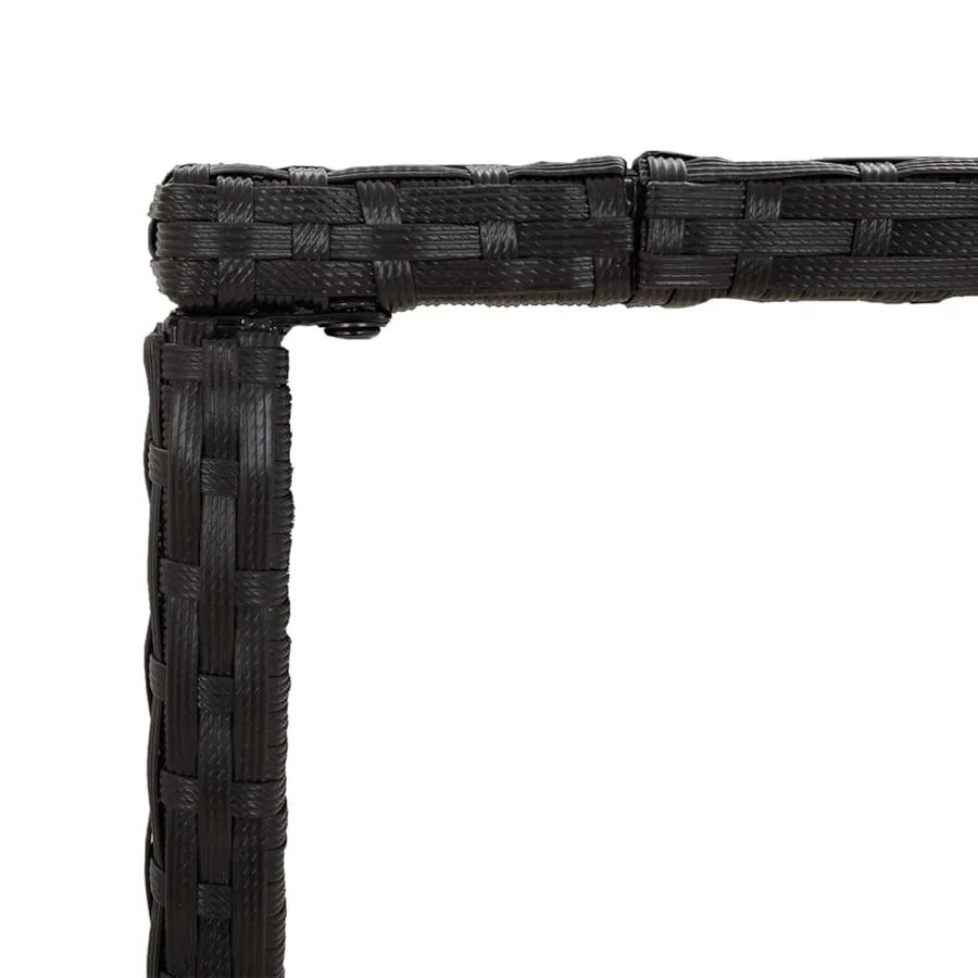 Ensemble de bar de jardin 5 pcs noir résine tressée - 8