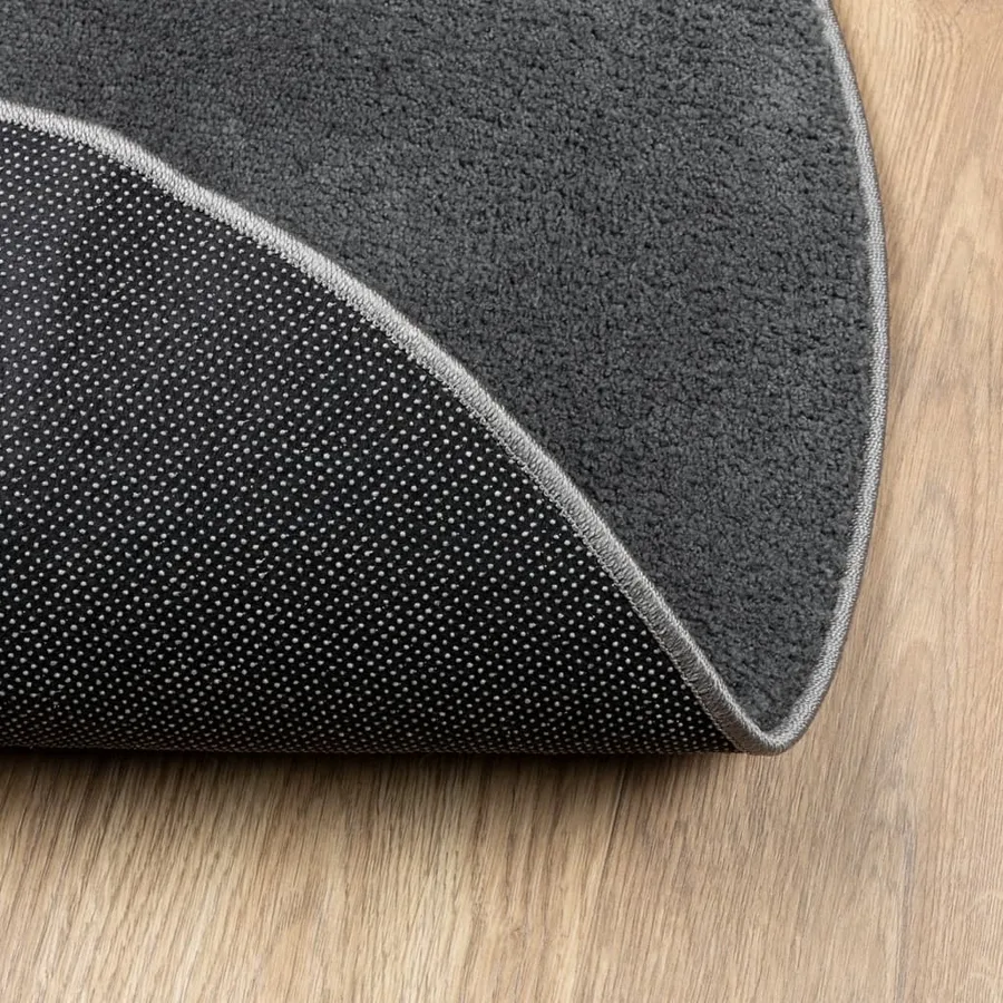 Tapis OVIEDO à poils courts anthracite Ø 120 cm - 5