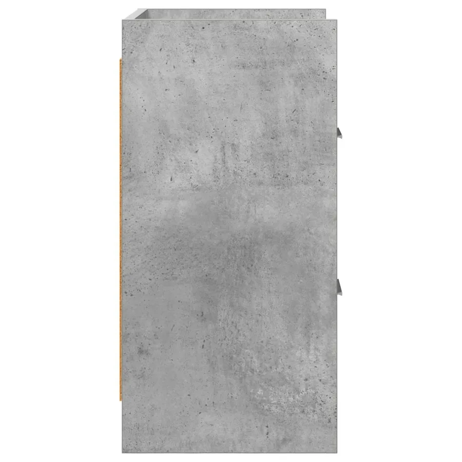 Tables de chevet Gris béton 40 x 30 x 60 cm Bois d'ingénierie - 5