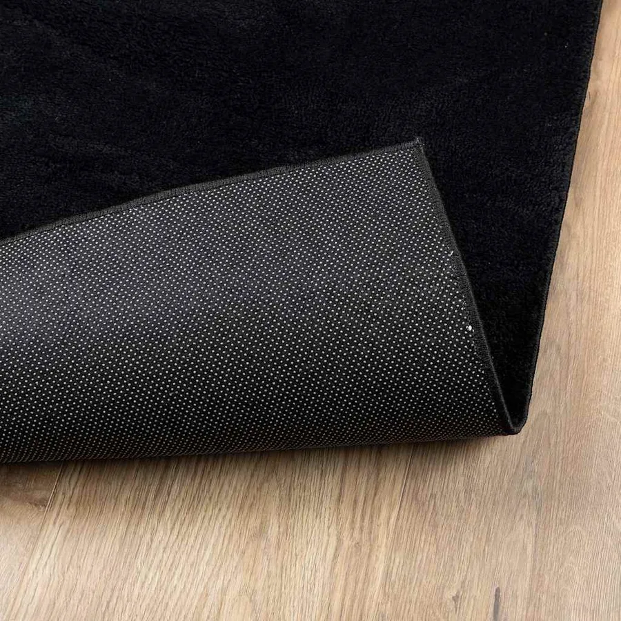 Tapis OVIEDO à poils courts noir 240x340 cm - 5