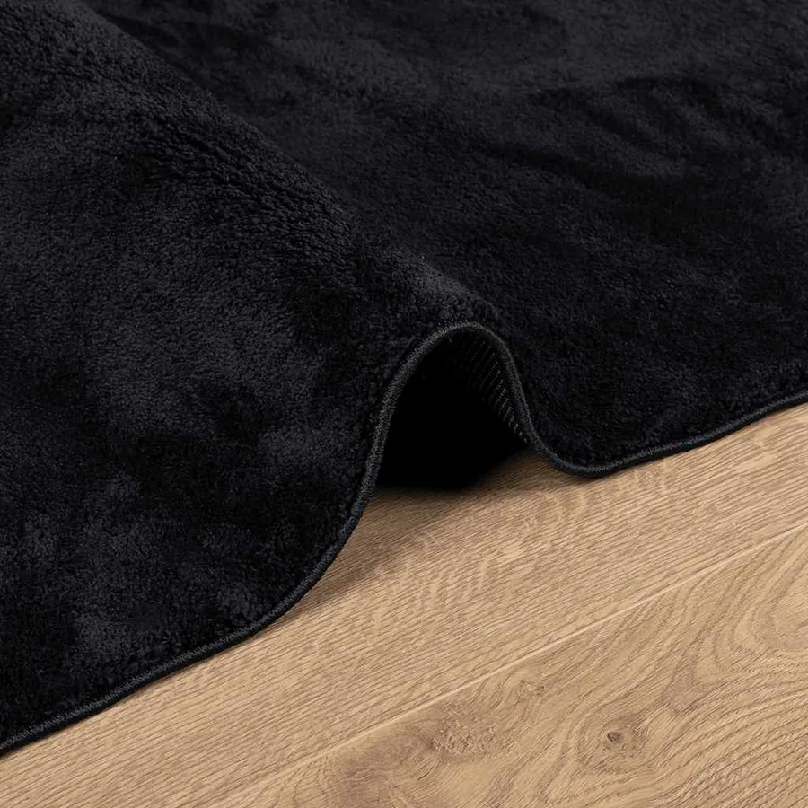Tapis OVIEDO à poils courts noir 240x340 cm - 6